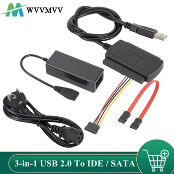 WVVMVV Nou 3-in-1 USB 2.0 La IDE / SATA de 2.5