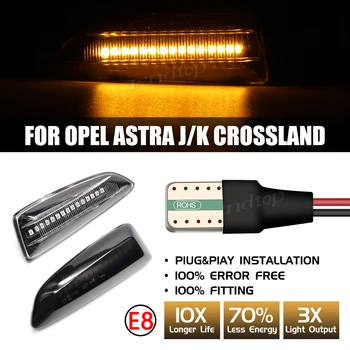 Dinamic de Semnalizare Laterale LED-uri de Lumină de Tuning Auto Lampă Pentru Opel Pentru Opel Astra J K Crossland X Grandland Insignia, Zafira B C