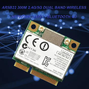 Dual Band Wifi 300Mbps AR5B22 Wireless 802.11 a/b/g/n Jumătate Mini PCI-E WLAN 2.4 G/5Ghz 4.0 Wi-Fi placa de Retea Wireless