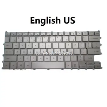 Tastatura Laptop Pentru Samsung NT931XBE 931XBE engleză NE Coreea KR Cu iluminare din spate Argintiu Nou