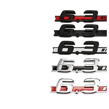 1X ABS Cromat Mat, Negru Lucios, Rosu 6.3 Fender Emblema, Insigna autocolant Auto pentru Mercedes Benz AMG W207 W211 W212 W204 W205 C63 E63