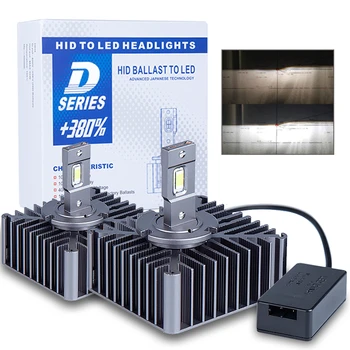 2 BUC D5S D2S Plug and Play LED Bec D1S D2R D4S D4R D3S D8S Built-in Canbus Faruri Led 6000K 15000LM Auto Turbo Lampă cu Led-uri