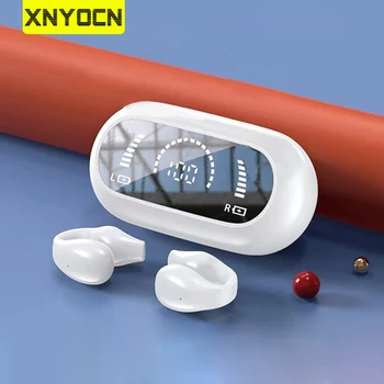 Xnyocn S03 Căști fără Fir cu Conducție Osoasă Cercel Tip Sport Clip Ureche TWS Compatibil Bluetooth Căști Pentru SmartPhone