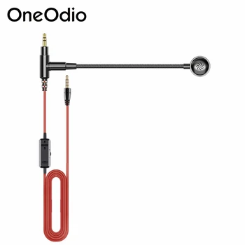 Oneodio Studio DJ Căști de 3,5 mm Aux Cablu Audio Extins Anulare a Zgomotului Microfon Control Volum Microfon buton Mute