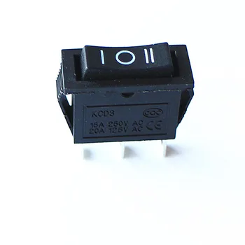 JOYING LIANG KCD3-3PD 32.5*13.6 mm Negru Comutator Basculant 16A 250V AC (20A 125V AC) Switch-uri de Putere 2 buc