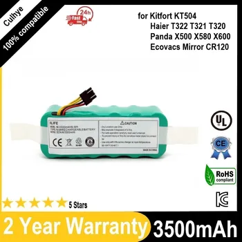 Baterie de 3500mAh pentru Kitfort KT504 Thinkpad T322 T320 T321 Panda X500 X580 X600 Ecovacs Oglindă CR120 Dibea Aspirator Robotizate