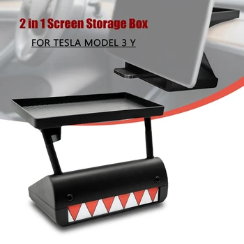 Pentru Tesla Model 3 Y 2018-2023 2022 2021 Upgrade-ul 2 în 1 Ecran de Spate Cutie de Depozitare Magnetic Magsafe de Depozitare Ascuns Tava Cutie de Tesut