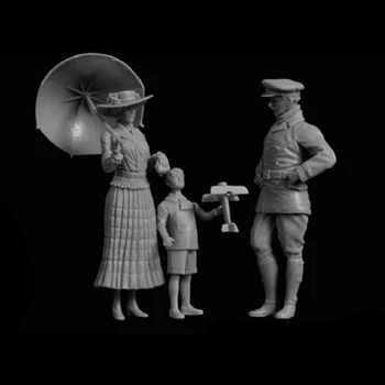 1/32 moderne copilul și părinții Rășină figura truse Model in Miniatura gk Unassembly Nevopsite