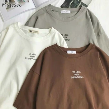 Bărbați Mânecă Scurtă T-shirt Liber Harajuku Plus Dimensiune 4XL Scrisoare Chic Tipărite Simplu All-meci Mens Stil coreean Ulzzang petrecere a timpului Liber