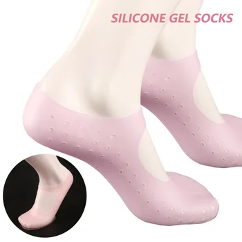 Gel de silicon Solid Subțire de Gel Șosete Toc de Cracare Picior de Îngrijire a Pielii Protector picior caz