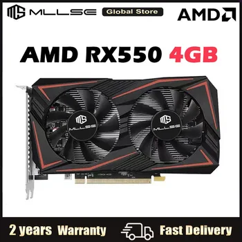 MLLSE AMD Radeon RX550 4GB placi Video GPU 128Bit GDDR5, PCI-E X16 HDMI, DP, DVI-D Pentru PC Desktop de Gaming