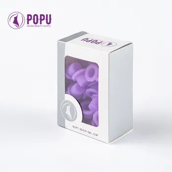 POPULAȚIA Cupe de Cerneală 60 buc Medii-12mm Moi de Unică folosință Alb/Violet Culori Permanente Makup & Tatuaj Folosit