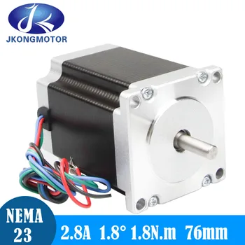 JkongmotorNema 23 Motor pas cu pas de 76 mm 1.89 N. m 1.8 ° 4 duce Nema 23 Pasul cu Motor de 2.8-O pentru DIY CNC 3D Printer