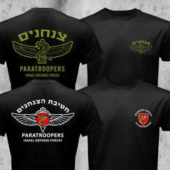 Israel Armata IDF 35 Parașutiștii Brigăzii Speciale Militare a Forțelor Bărbați T-shirt cu Maneci Scurte Casual de Bumbac O-Gât Vara Tricou