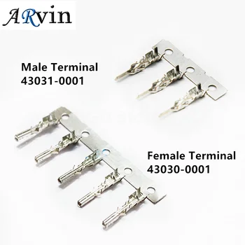 50Pcs MX3.0 Feminin Masculin Terminal Micro-Fit 3.0 mm Conector de sex Feminin Pini terminali 43030-0001 / Masculin Pini terminali 43031-0001