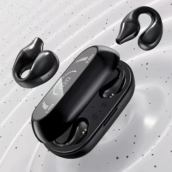 TWS Wireless Bluetooth 5.2 Căști Ureche Clip ureche LED Digital Display Sport Căști Stereo Deschide Pavilioane de Conducere Cască Nou