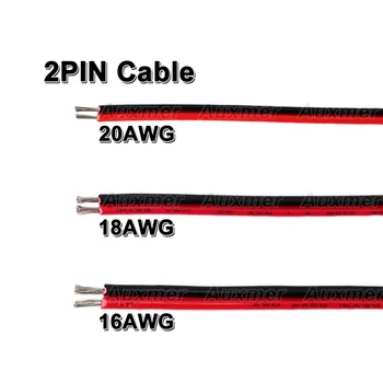 Led Cablu 2PIN,20AWG 18AWG Fire Electrice,pentru 2835 3528 5050 Mono LED Strip lumină Cablu Conector Extensiile de Sârmă,10m/Rola