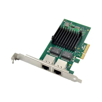 PCI-E X4 RJ45 Server Dual Port Gigabit Ethernet 10/100/1000Mbps Card de Interfață de Rețea Pentru i350-T2 NIC Intel I350AM2 Pcie server