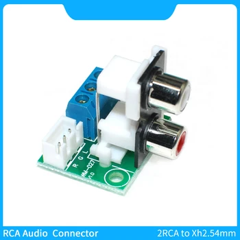 RCA Conector Audio 2RCA la XH2.54mm 5,08 mm Conexiune Bord Soclu RCA de Semnal Audio Modul Adaptor