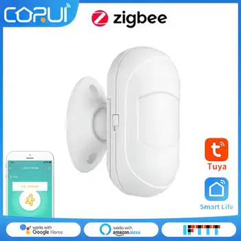 ZigBee3.0 Tuya Smart Home Detectoare Infraroșu PIR Senzor de Mișcare de Alarmă Senzor de Corpul Uman de Control Vocal Alexa Funcționează Cu Gateway