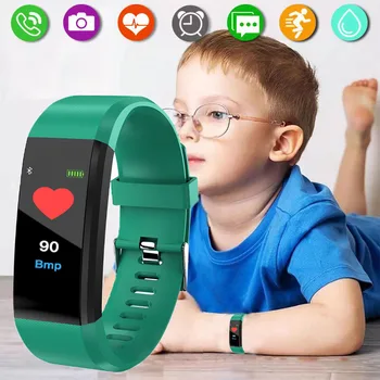 Copii Ceasuri Bluetooth Ceasuri Sport Sănătate Brățării Inteligente Rata de Inima de Fitness Pedometru Bratara Copilul Ceas rezistent la apa