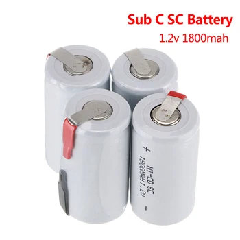 2-20pc SC Baterii de 1,2 V 1800mAh Ni-CD-SC Sub C Baterie Reîncărcabilă pentru BRICOLAJ, Unelte electrice T10 Burghiu Electric Șurubelniță Celule