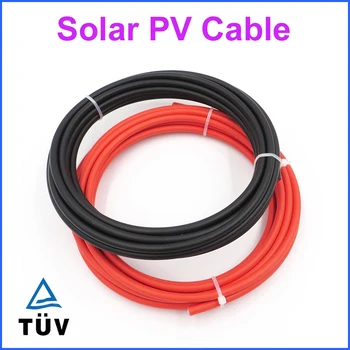 10m 30ft x 10AWG 12AWG 14AWG 2.5mm2 4mm2 6mm2 PVC Izolate electric solar Conector cabluri panou solar conecta solare FOTOVOLTAICE cablu