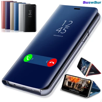Smart Mirror Flip Caz de Telefon pentru Samsung Galaxy S20 S10 S9 S8 Plus A3 A5 A7 J3 J5 J7 2017 A6 A7 A8 2018 Nota 20 10 9 Ultra Acoperi
