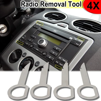 4x Pentru Ford VW Tourareg Audi Skoda Mercedes Benz CD Stereo Radio Îndepărtarea Extractor Cheia de deblocare Pin Instalați Instrument Accesorii Auto