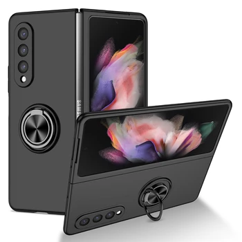 Cu Inel Magnetic Suport Auto Capac Pentru Samsung Galaxy Z Fold 3 2 1 5G Caz Camera Protecție Antișoc Cazuri de Telefon Coque Funda