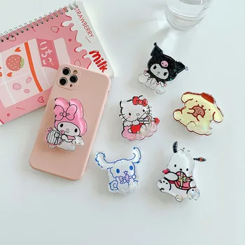 Kawaii Sanrio Hello Kitty Kuromi Cinnamoroll Smartphone nisipuri Mișcătoare Stand Pentru iPhone 13 Samsung, Xiaomi, Huawei Toate Smartphone Cadouri