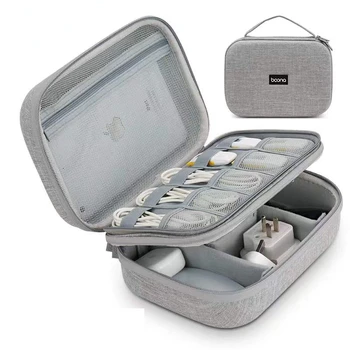 EVA Hard Shell Accesorii Electronice Organizator de Caz pentru iPad Earbud Cască setul cu Cască la Încărcător Cabluri de Călătorie Portabil Sac de Depozitare