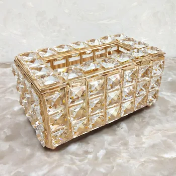 European stil lux lumina de cristal cutie de tesut high-end de hârtie de desen de cutie de creație șervețel cutie model de camera de decorare