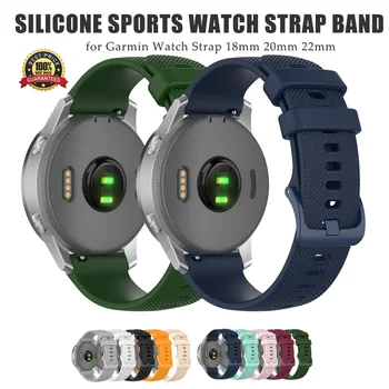 18mm 20mm 22mm NOU Silicon Sport Textura Curea pentru Garmin Curea de Ceas Sport eliberare Rapidă Watchband de Înlocuire Trupa