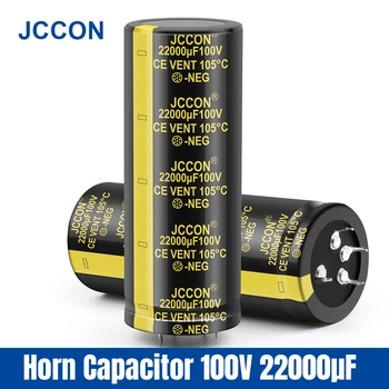 2 buc JCCON 22000uF 100V Condensator 100V 22000uF Condensator Electrolitic 40x100mm Pentru Febra Amplificator Audio HIFI Filter Condensator