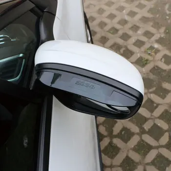 1 Pereche Masina ABS Oglinda retrovizoare Capacul de Protecție Acril Oglinda Retrovizoare Autocolant Ploaie Vizor pentru Peugeot 2008 2014 - 2017