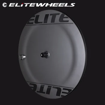 ELITEWHEELS Triatlon Roata Studiile de Timp de Disc Roți Aero Modle Fibra de Carbon Disc Roata Tubeless Decisiv Pentru a Urmări în Timp TT Bicicleta