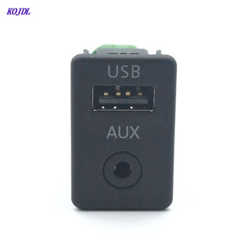 Masina AUX USB 2in1 Socket Interfață Buton de Comutare Audio USB/AUX Conector Adaptor Pentru Volkswagen PassatB6 B7 CC priza KOJDL
