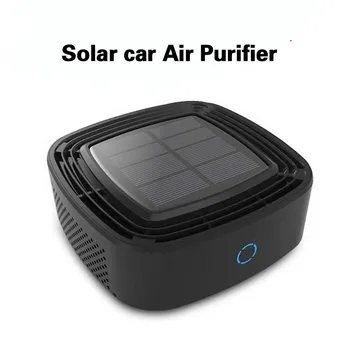 Noul Solar Auto Purificator de Aer cu Filtru HEPA Ion Negativ Eliminarea Miros de Fum Masina Filtrului de Aer de Încărcare USB Accesorii Auto