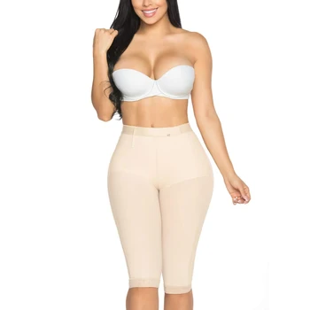 Fajas Columbian Femeilor Fundul de Ridicare pantaloni Scurți Genunchi Lungime Post Chirurgie Shapewear Tunder Body Slimming Bbl Coapsei Formator Cincher