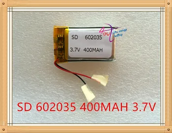Litru de energie baterie 3,7 V litiu-polimer baterie 602035 punct de citire pen recorder recorder 400mAh electrice de bază navigator