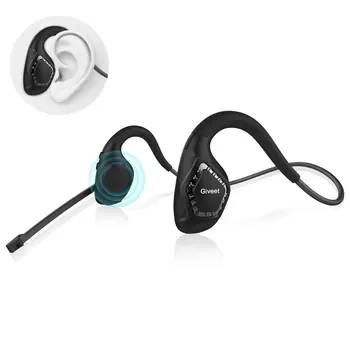 Deschide Urechea Bluetooth-Compatibil 5.2 set de Căști Wireless, Aer Conducție Căști Stereo cu Microfon Izolare Fonică Conexiune Dublă