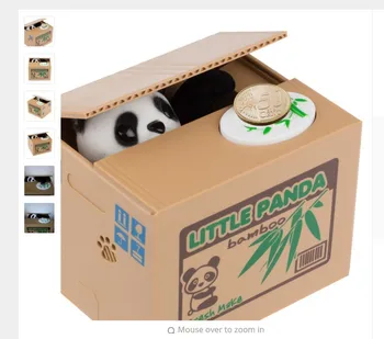 Fierbinte Panda Hoț Bani Cutii De Jucărie Pușculițe Cadouri Pentru Copii De Bani Cutii Automate Furat Monede Pusculita De Bani De Economisire Cutie Pusculite