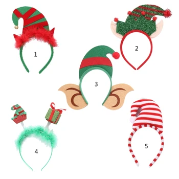 Pălărie De Crăciun Bentita Craciun Cerc Păr Elf De Crăciun Ureche Bentita Hairband