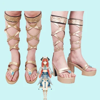 10CM Anime Joc Genshin Impact Nilou Cosplay Pantofi Petrecere de Halloween Cizme din Piele Personalizate Pentru Femei Costum Fată prop