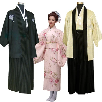 Japones Kimono Om Japonez Tradițional Rochie De Yukata Scena De Dans Costum Hombres Quimono Bărbați Samurai Îmbrăcăminte Națională Halat