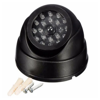 Falsa Dummy Dome Inteligent Interior/Exterior Acasă Cupola Impermeabila CCTV de Securitate Fals Negru Camera Cu Roșu Intermitent Lumini cu LED-uri