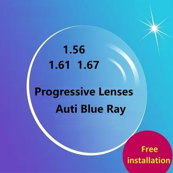 Personalizate anti-Blu-ray Progresive, Lentile pentru ochelari de 1.56 de 1.61 MR-8 1.67 MR-7 1.74 Inteligent Multifocale Film lentile Asferice