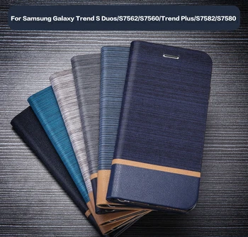 Panza din Piele de Caz Pentru Samsung Galaxy Trend S7560 GT-S7560 / S Duos S7562 GT-S7562 Trend Plus S7580 S7582 GT-S7580 GT-S7582