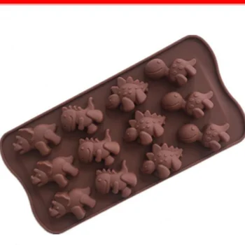 Dinozaur mic Animal de Silicon Tort Mucegai Paști DIY Instrumente de Copt Biscuiți de Ciocolată Cookie Mucegai